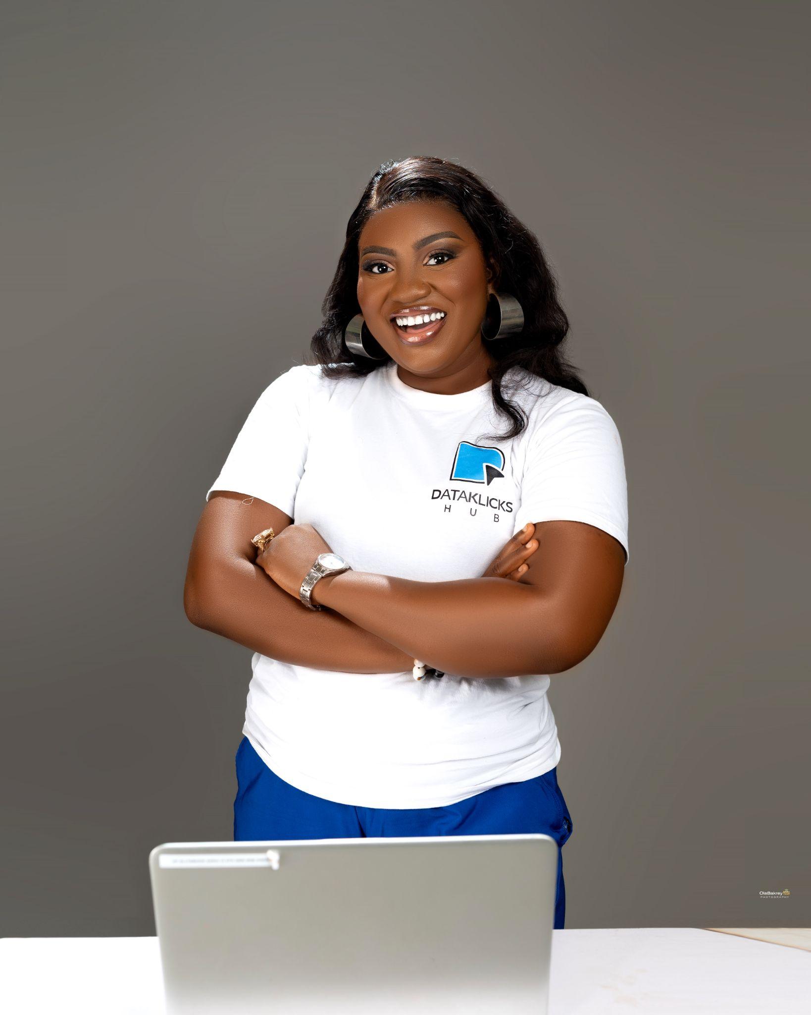 Elizabeth Gideon, Founder of DataKlicks Hub, smiling